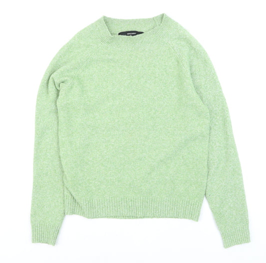 Vero Moda Women Green XS Crew Neck Long Sleeve Knit Jumper