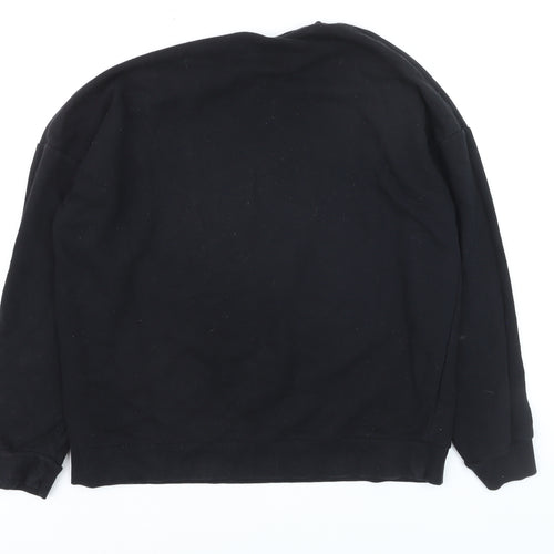 Barbie Womens Black Pullover Logo Sweatshirt Size S