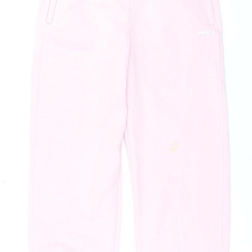Slazenger Girls Pink Sweatpants Size 13 Years Elastic Waist Joggers