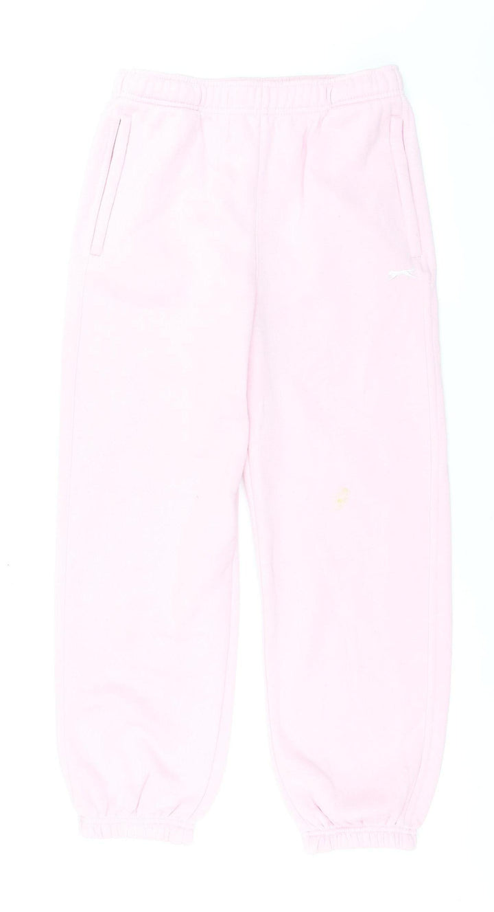 Slazenger Girls Pink Sweatpants Size 13 Years Elastic Waist Joggers