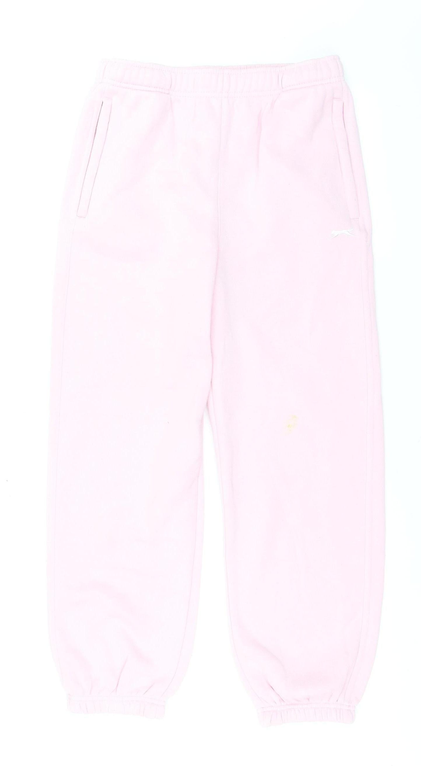 Slazenger Girls Pink Sweatpants Size 13 Years Elastic Waist Joggers