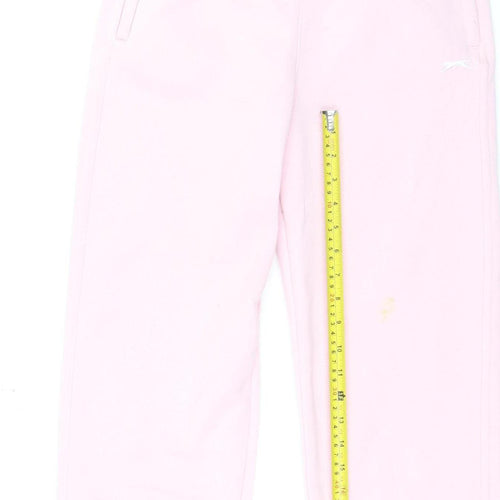 Slazenger Girls Pink Sweatpants Size 13 Years Elastic Waist Joggers