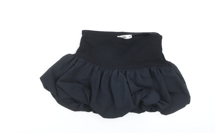 Primark Rita Ora Black Bubble Hem Short Skirt XS Womens