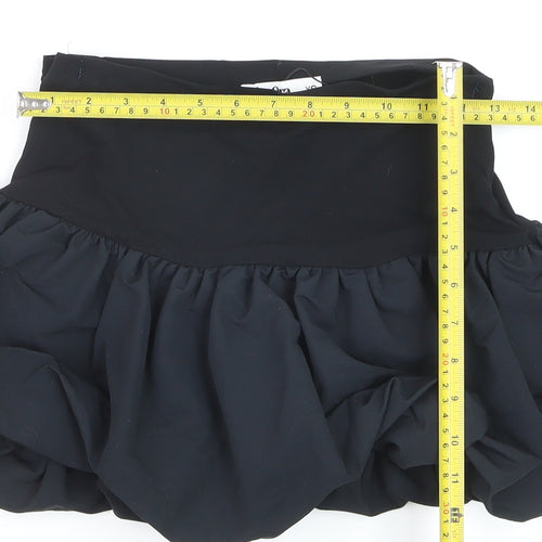 Primark Rita Ora Black Bubble Hem Short Skirt XS Womens