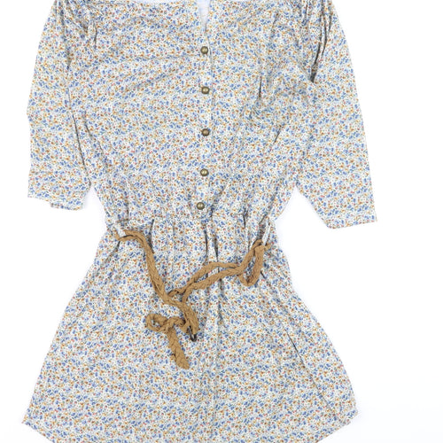 Atmosphere Womens Multicoloured Floral Shirt Dress Size 10