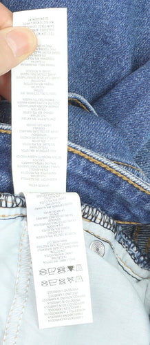 Denim Co. Womens Blue Size 6 Skinny Distressed Stretch Jeans