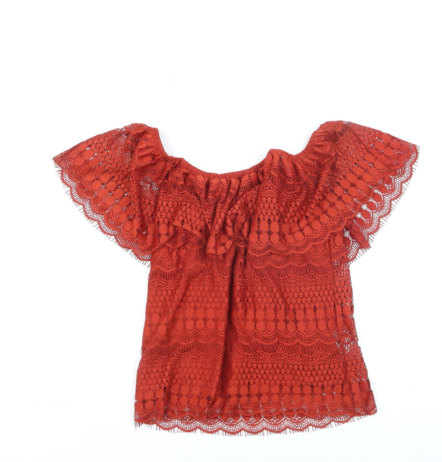 Atmosphere Women’s Red Lace Off Shoulder Blouse Size 10