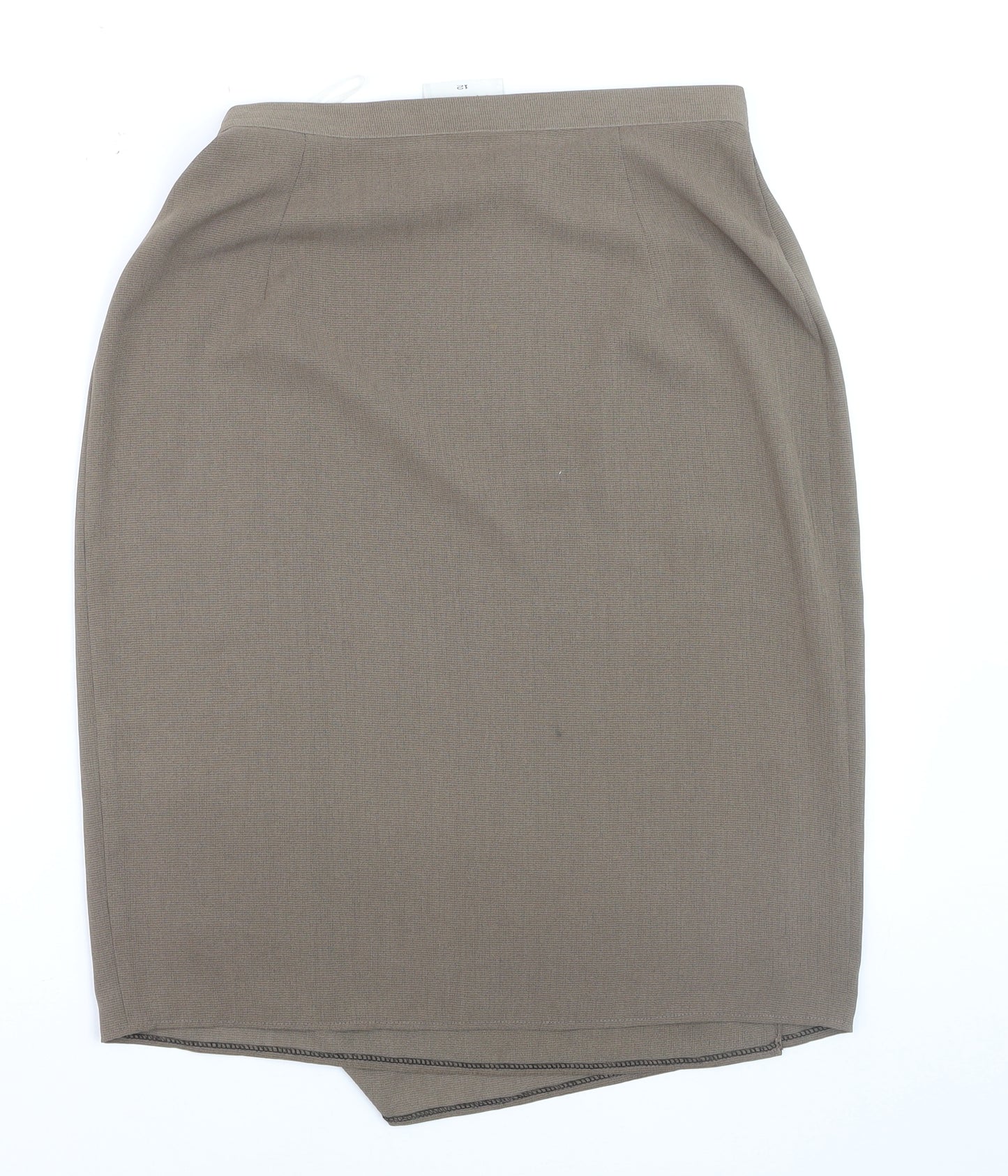 Wallis Women Brown Size 12 Pencil Knee Length Skirt