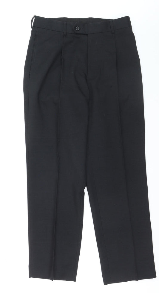 Cedarwood State Womens Black Straight Leg Trousers Size L