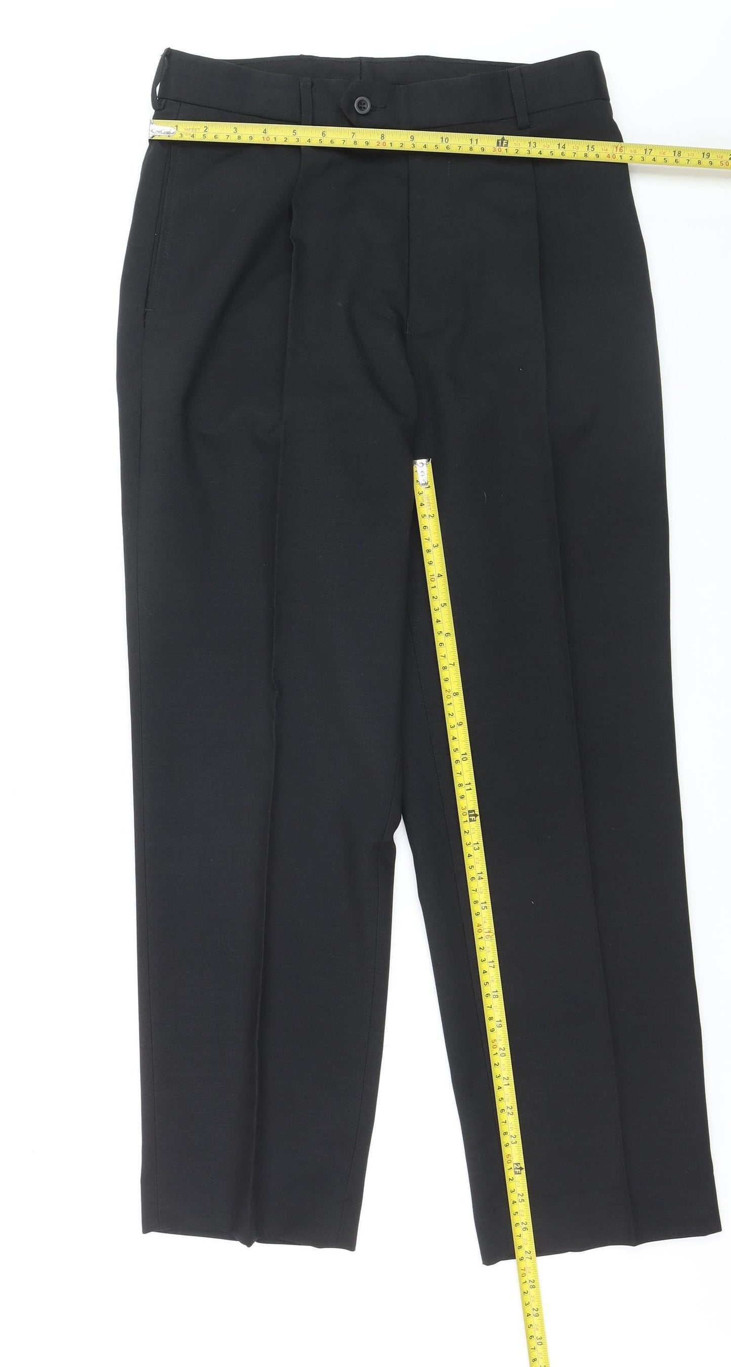 Cedarwood State Womens Black Straight Leg Trousers Size L