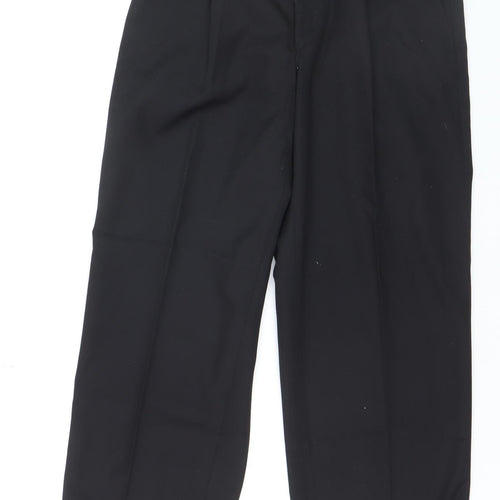 Wood State Women's Black Pleated Work Trousers Size L 32W 29L