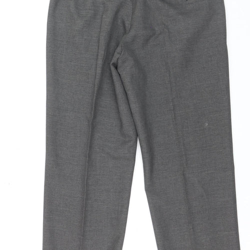 St. Bernard Men's Grey Regular Fit Dress Trousers 32W 29L