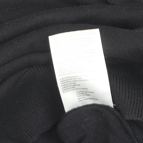 Mustang Men's Black V-Neck Cotton Pullover Jumper Size L