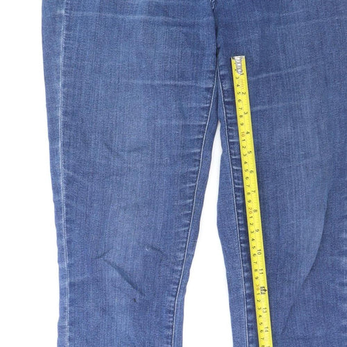 Gallery Womens Blue Slim Fit Mid Rise Skinny Jeans Size 12