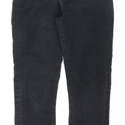 Paper + Stitch Women Black Skinny Jeans Size 30R Mid Rise Stretch Denim