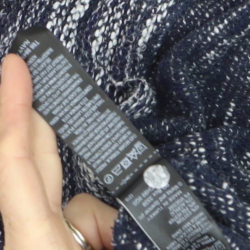 Marks and Spencer Women Blue Roll Neck Knit Jumper Size 18