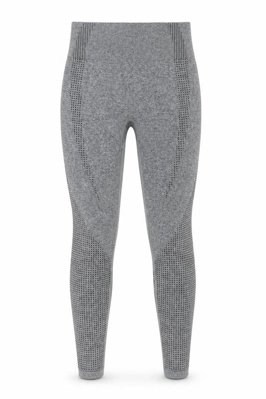 Sport Womens Grey Seamless Activewear Leggings Size S