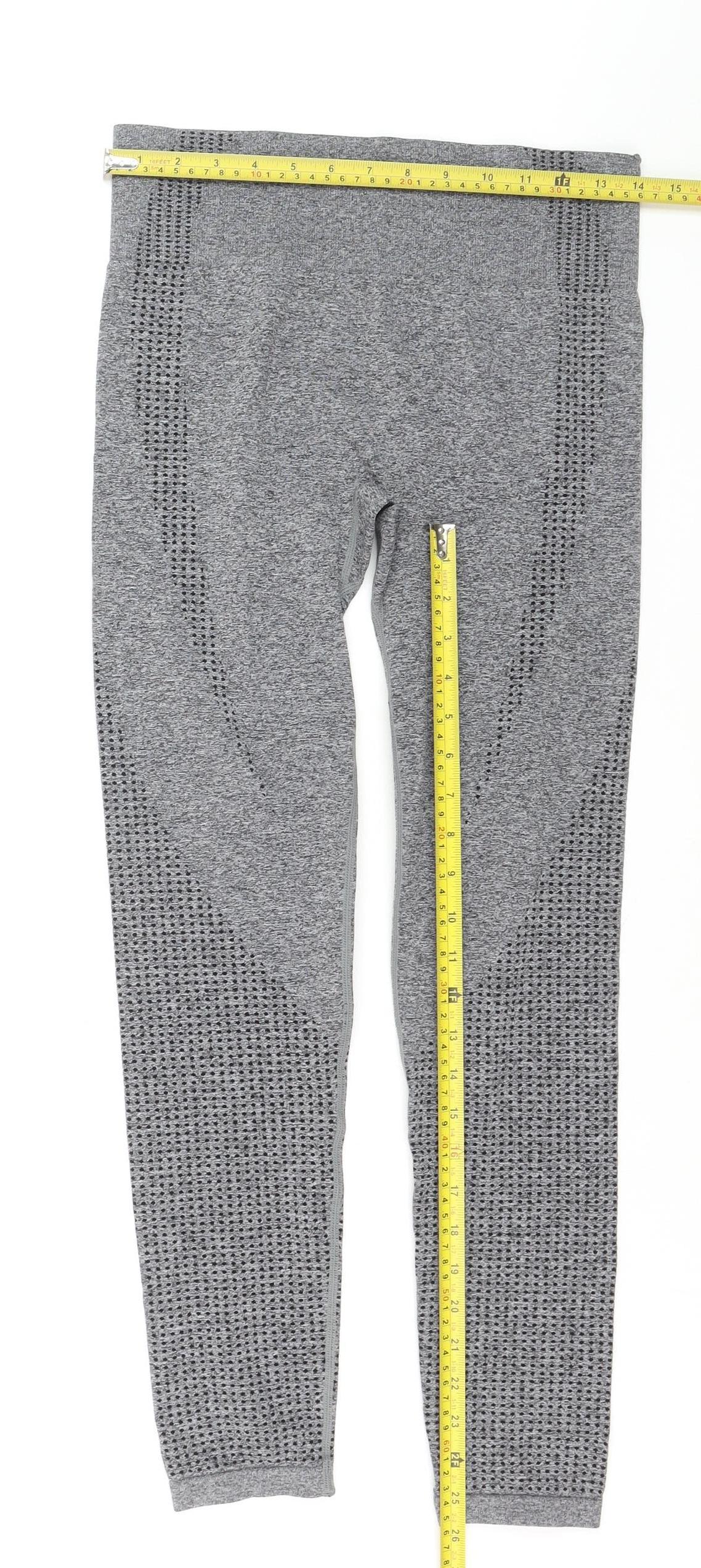 Dunnes Stores Womens Grey Seamless Performance Leggings M