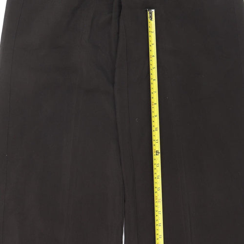 MNG Women's Black Tailored Stretch Trousers Size 12 Regular Fit
