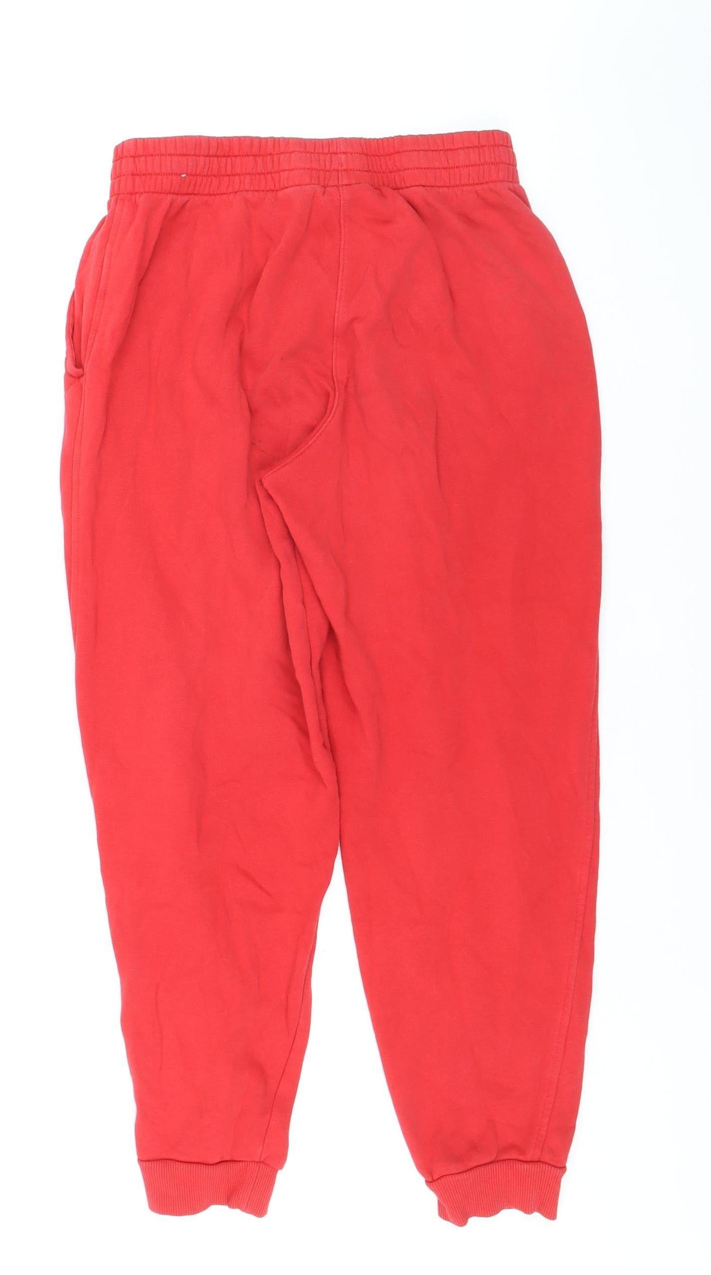 Nike Womens Red XL Jogger Sweatpants Elastic Waist Fleece Lined