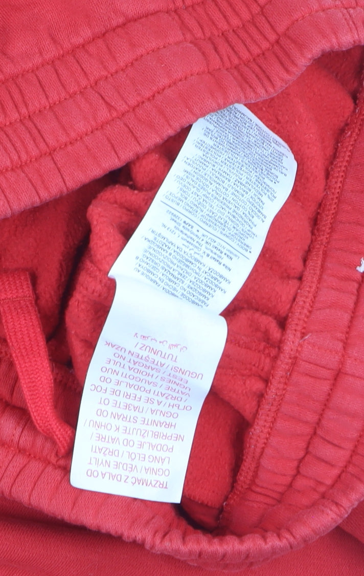 Nike Womens Red XL Jogger Sweatpants Elastic Waist Fleece Lined