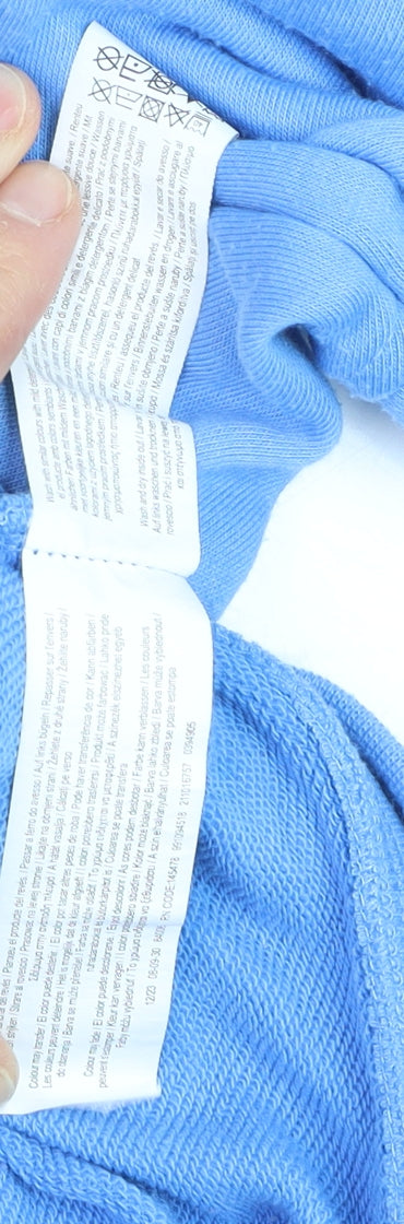 Primark Disney Stitch Blue Sweatshirt Women L Pullover Crew Neck