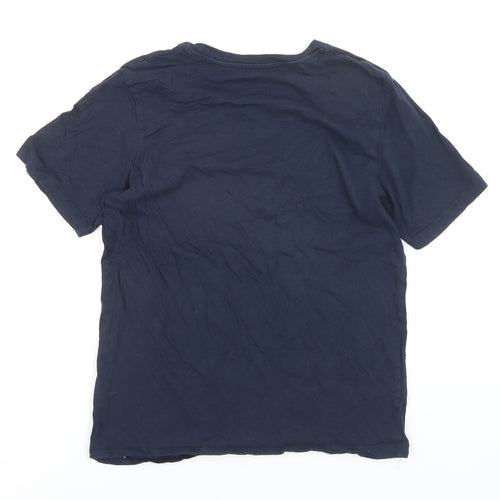 Jack & Jones Boys Blue Logo T-Shirt 14 Years Short Sleeve Cotton Top