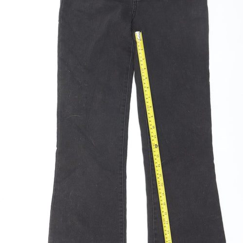 Beloved Women Black High Rise Flared Denim Jeans Size 8