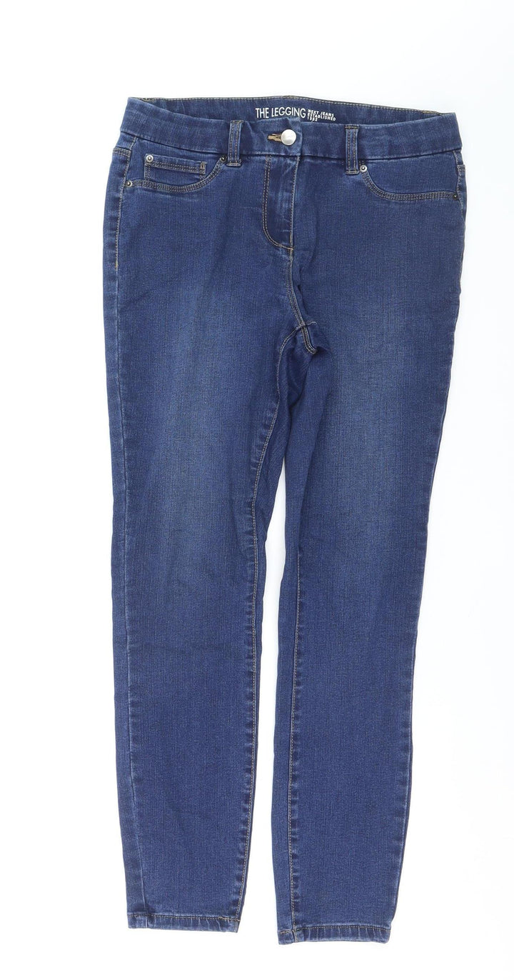 Next Womens Blue Jegging Jeans Size 12 Slim Fit Denim