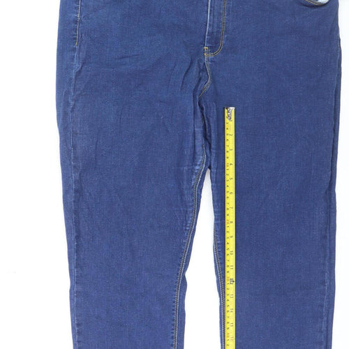 ASOS Women’s Blue Skinny Denim Jeans Size 20 L30 Stretch Cotton