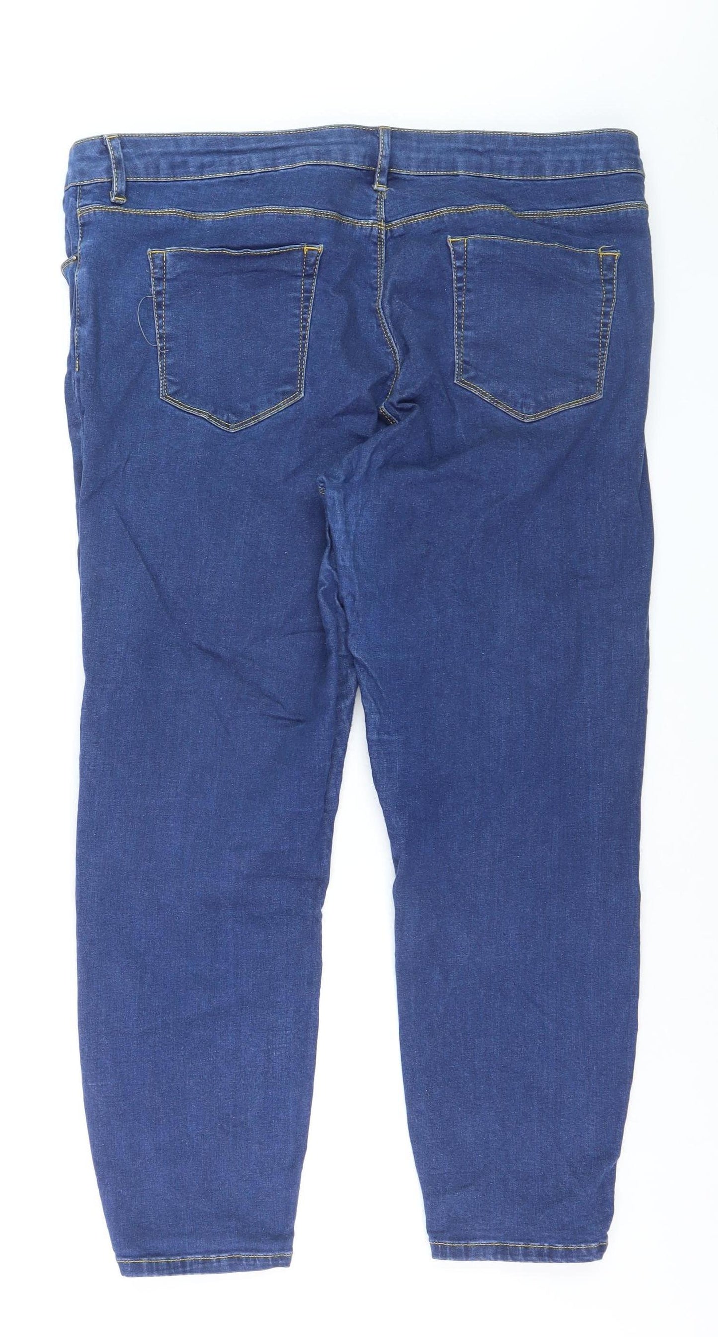 ASOS Women’s Blue Skinny Denim Jeans Size 20 L30 Stretch Cotton