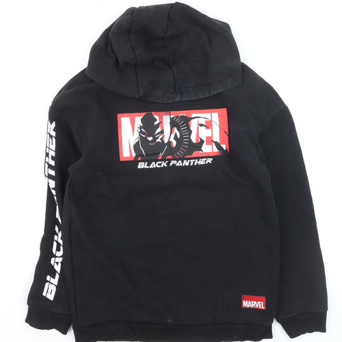 Marvel Boys Black Panther Black Pullover Hoodie 10-11 Years Cotton