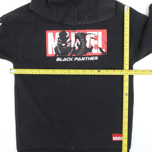 Marvel Boys Black Panther Black Pullover Hoodie 10-11 Years Cotton