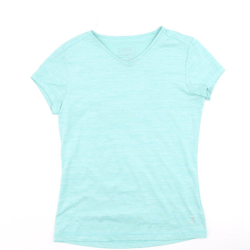 Energetics Women's Blue V-Neck Quick Dry T-Shirt Size S