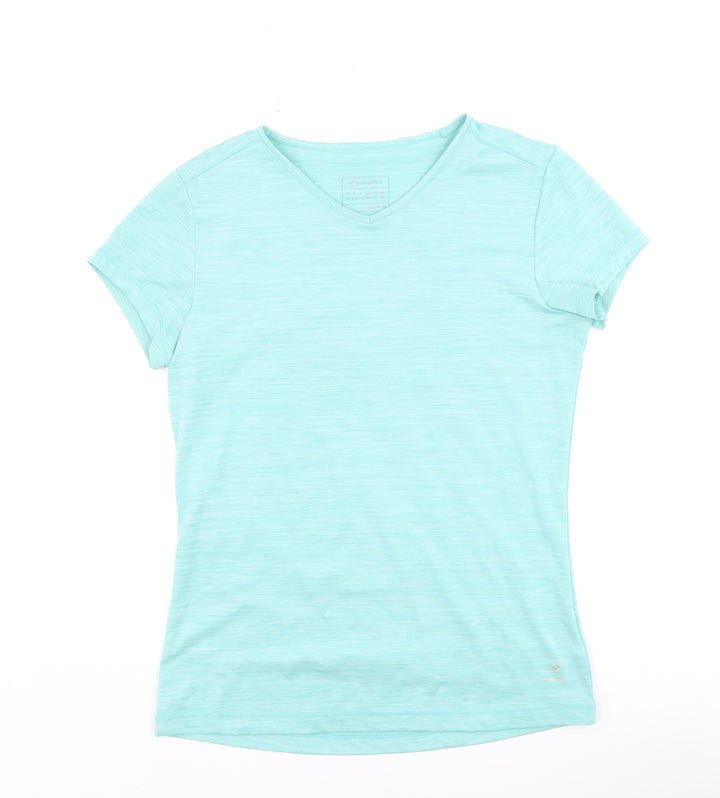 Energetics Women's Blue V-Neck Quick Dry T-Shirt Size S