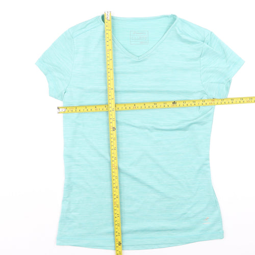 Energetics Women's Blue V-Neck Quick Dry T-Shirt Size S