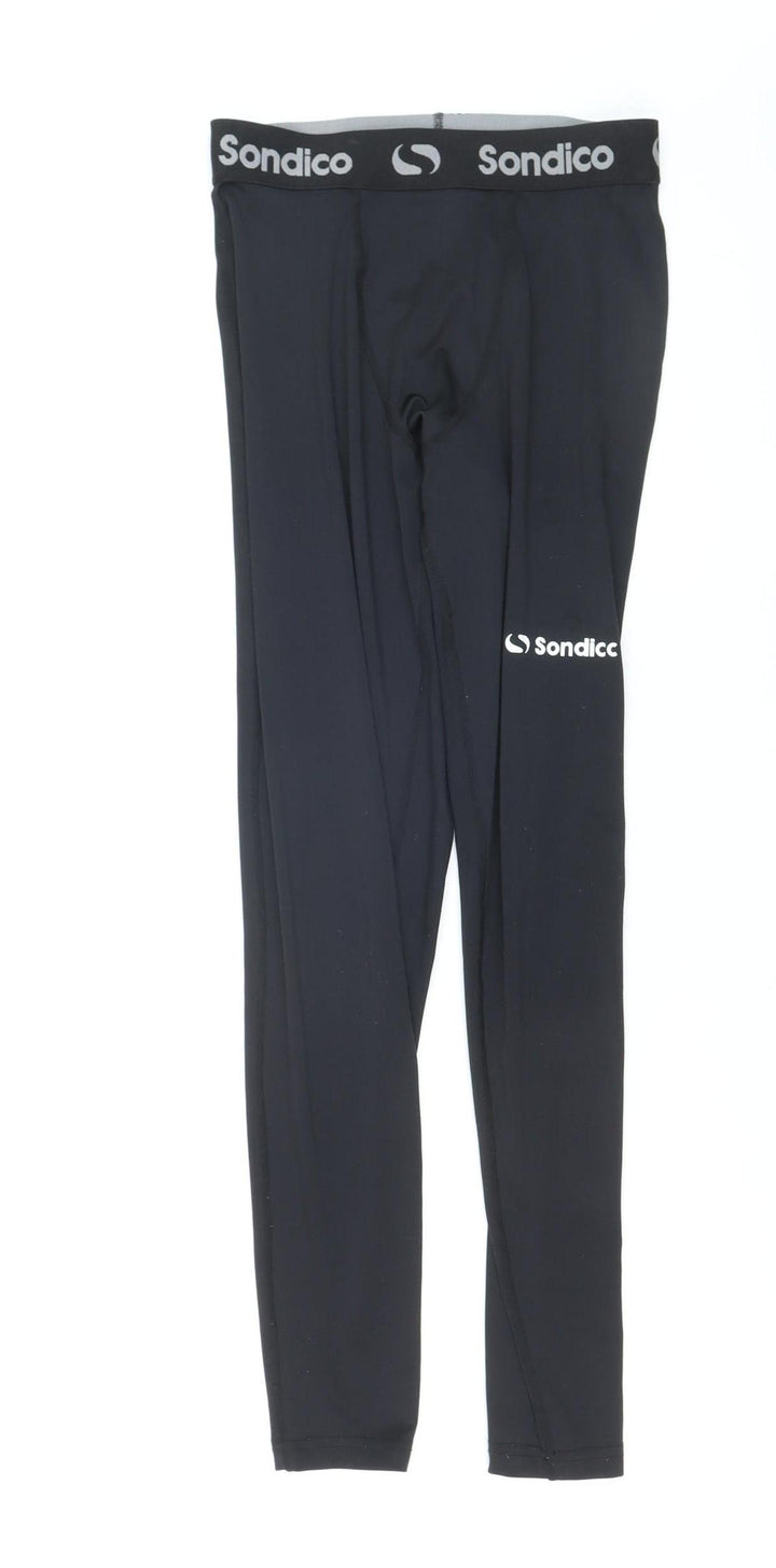 Sondico Men's Black Compression Leggings Size S Sports Base Layer