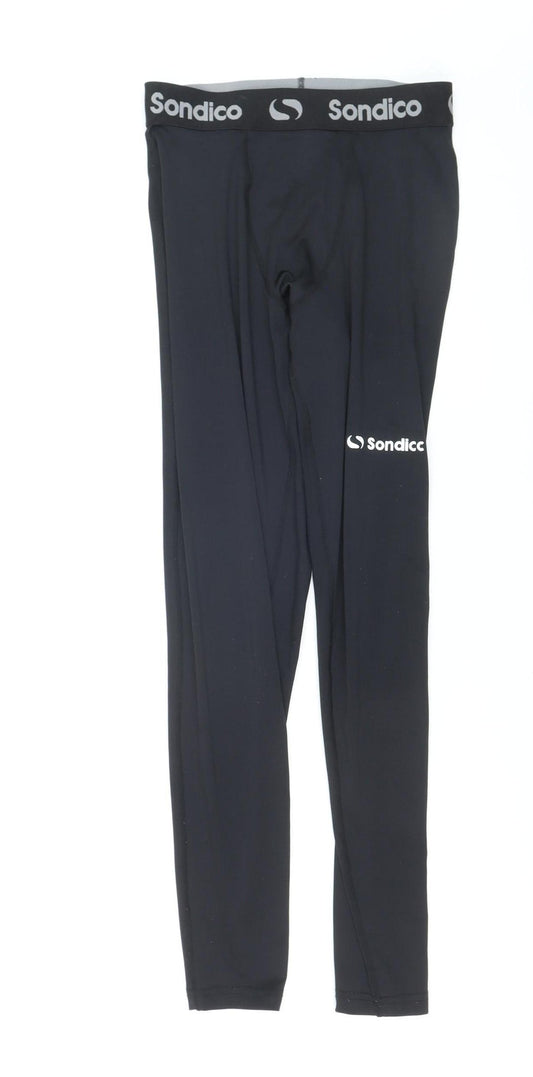 Sondico Men's Black Compression Leggings Size S Sports Base Layer