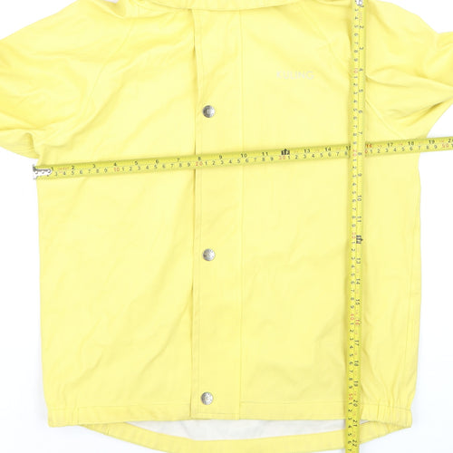 Kuling Boys Yellow Waterproof Hooded Rain Coat 9-10 Years