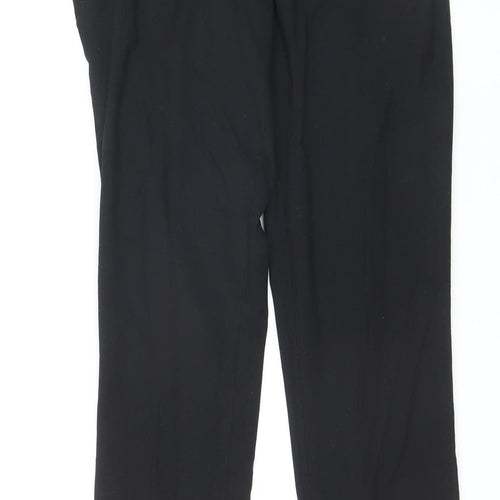 River Island Women's Black Chino Trousers Size 12 Regular Fit Workwear
