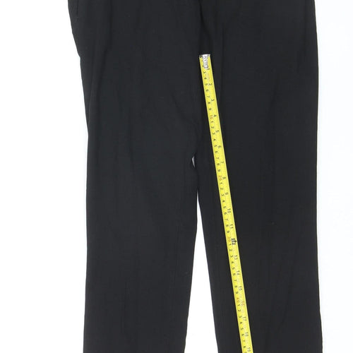 River Island Women's Black Chino Trousers Size 12 Regular Fit Workwear