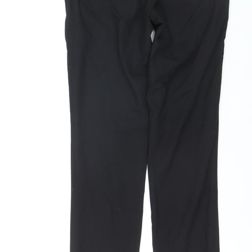 River Island Women's Black Chino Trousers Size 12 Regular Fit Workwear