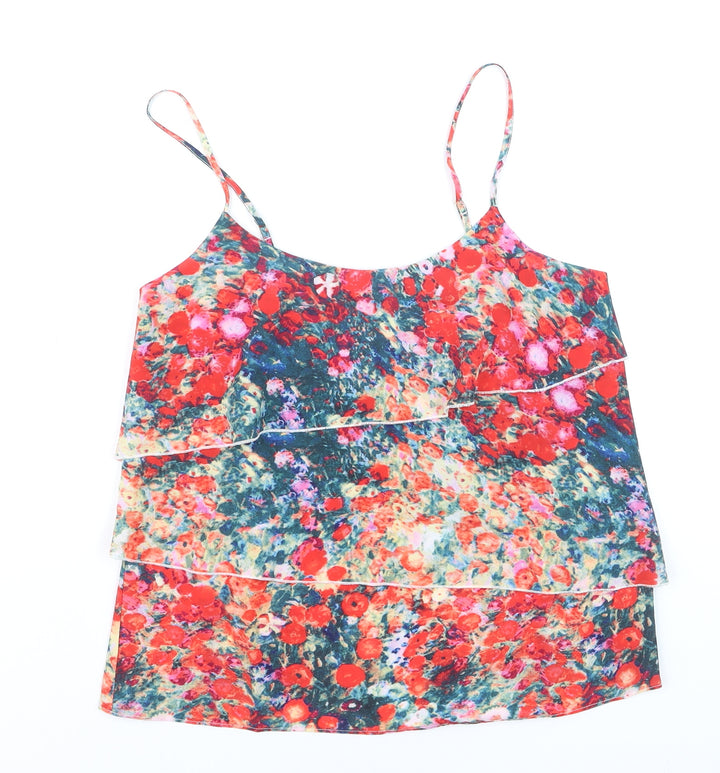 Oasis Womens Multicoloured Floral Camisole Top Size 10