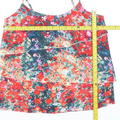 Oasis Womens Multicoloured Floral Camisole Top Size 10