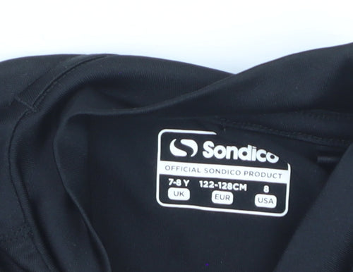 Sondico Boys Black 7-8 Years Long Sleeve Compression T-Shirt