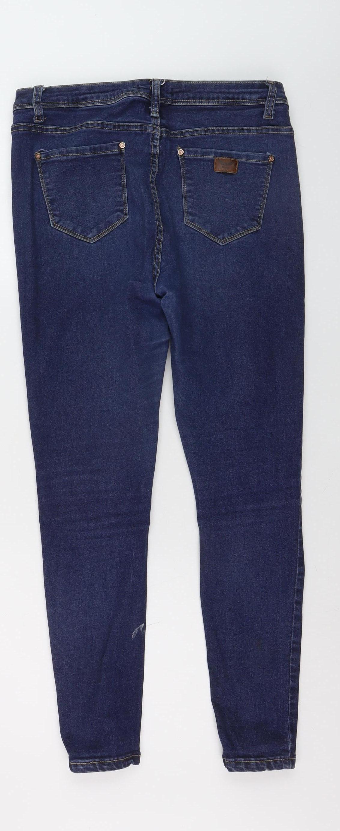 Daysie Women’s Blue Skinny Fit Mid Rise Stretch Denim Jeans Size 12