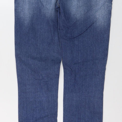 River Island Women’s Blue Distressed Skinny Jeans Size 7 Slim