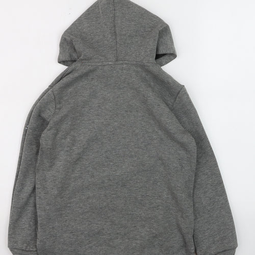 Puma Boys Grey Hoodie 9-10 Years Pullover Hooded Sweatshirt