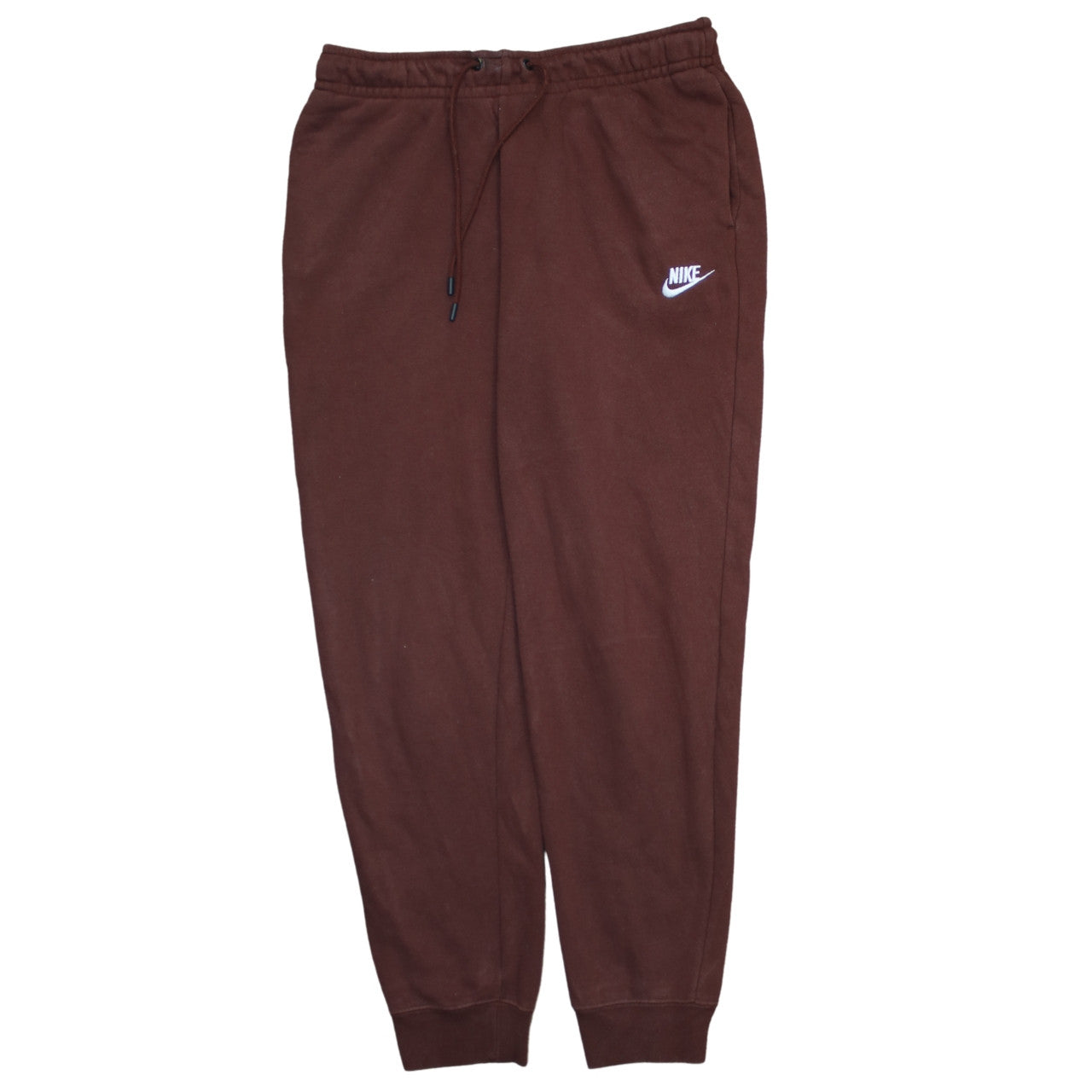 Nike Men Brown Jogger Sweatpants M Regular Fleece Tapered Fit