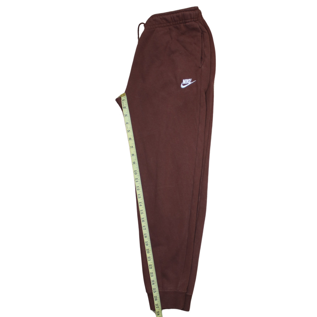 Nike Men Brown Jogger Sweatpants M Regular Fleece Tapered Fit